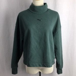 Puma Mock Turtleneck/Funnel Neck Sweatshirt Sz M